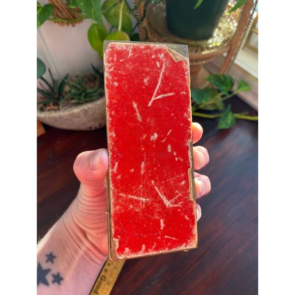 Vintage brass mini mouse trap “can’t miss” Business card holder patina - Picture 5 of 6